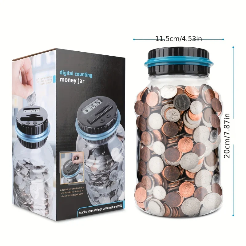 Coin Saver Battery Operated Money Bank Savings Box for Teenagers Adults Christmas Gift
