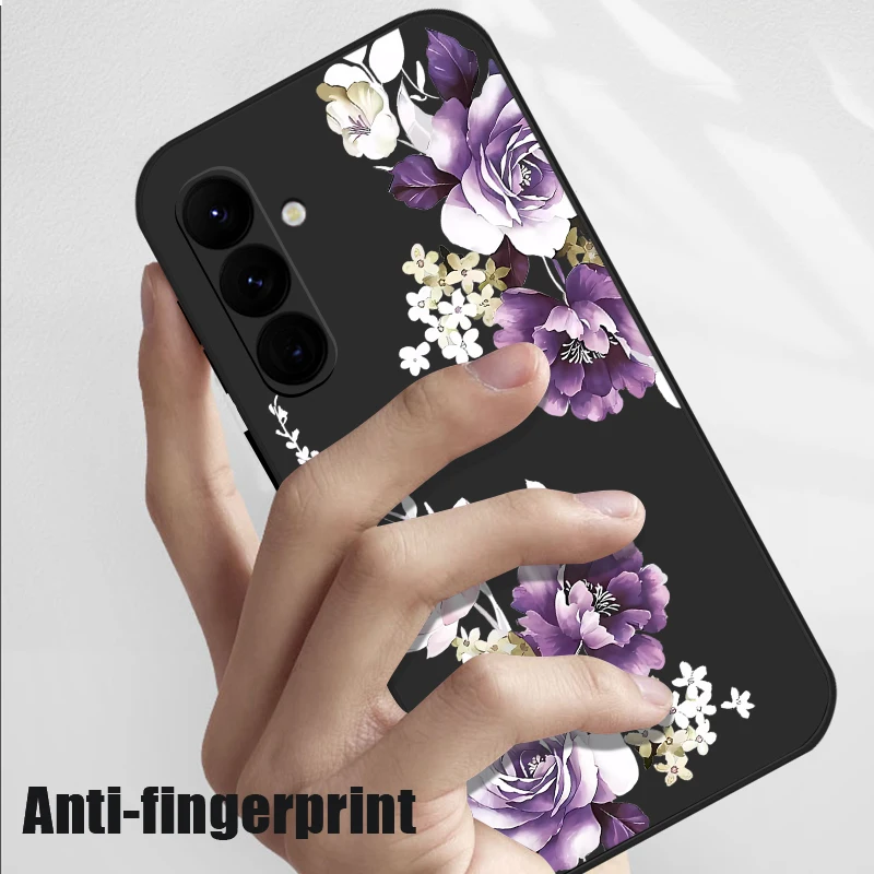 Elegant Purple Peony Flower Phone Case