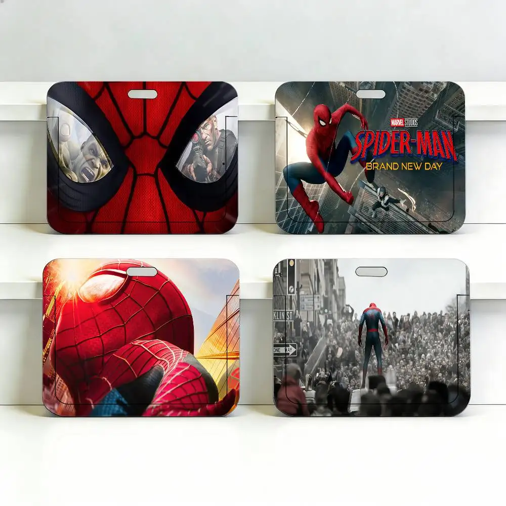 필름 S-스파이더맨 브랜드 뉴 데이 투명 카드 홀더 직원용 플라스틱 슬라이드 ..