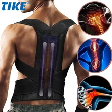 

TIKE Posture Corrector Belt Back Posture Brace Shoulder Clavicle Support Stop Slouching Hunching Adjustable Back Trainer Unisex