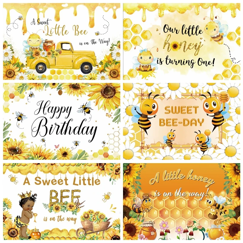 Glitter Bumble Bee Cupcake Toppers One Paper Banner Table Confetti Gender  Reveal Baby Shower 1st Birthday Cake Party Decoration - AliExpress