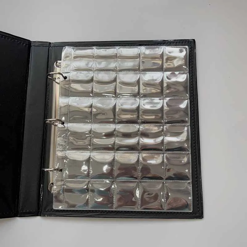30 pieces/page storage coins album sheets loose-leaf inners of Coin Holders coins collection album coin collection album 10PCS/Lot