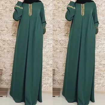 Muslim Woman Abaya Islamic Clothing Abaya Dubai Turkish Indoneisa Islam National Style Print Loose Long