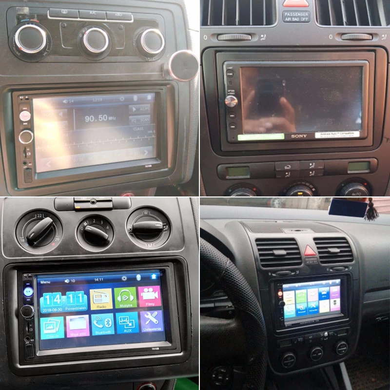 ٰ ȭ 2018   Ľþ, ȵ̵ GPS MP5 ׷ ÷̾, 2 Din   г   ġ, 9 ġ
