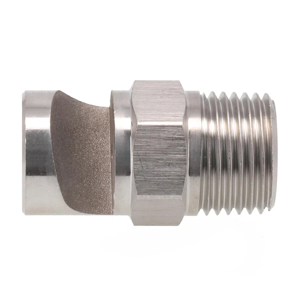 

Landscaping Irrigation Nozzle Stainless Steel 1/2”BSP Thread Deflector 140-170 Degree Spray Angle Boomless Nozzle
