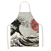 Women's kitchen apron Gorgeous patterns Restaurant chef barber barman apron Waterproof apron for menand child painting apron 4
