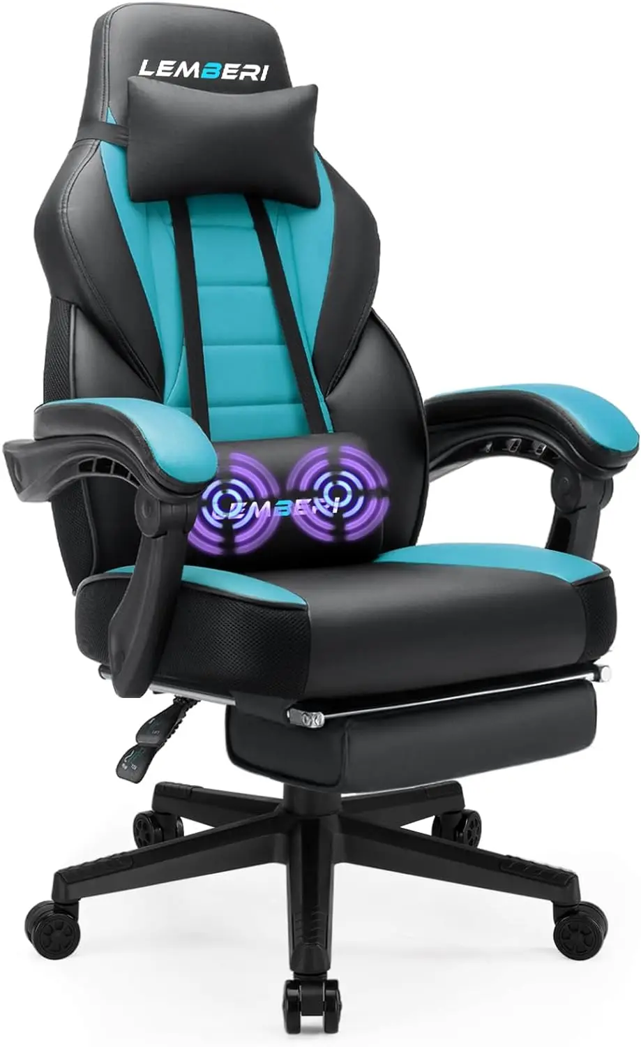 

LEMBERI Gaming Chairs for Adults,Ergonomic Video Game Chairs with footrest,Big and Tall Gaming Chair 400lb Weight Capacity,