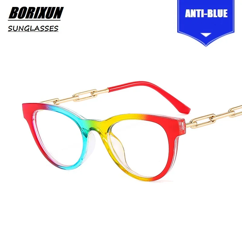 Fashion Cat Eye Optical Glasses Frames Women Vintage Clear Lens Anti