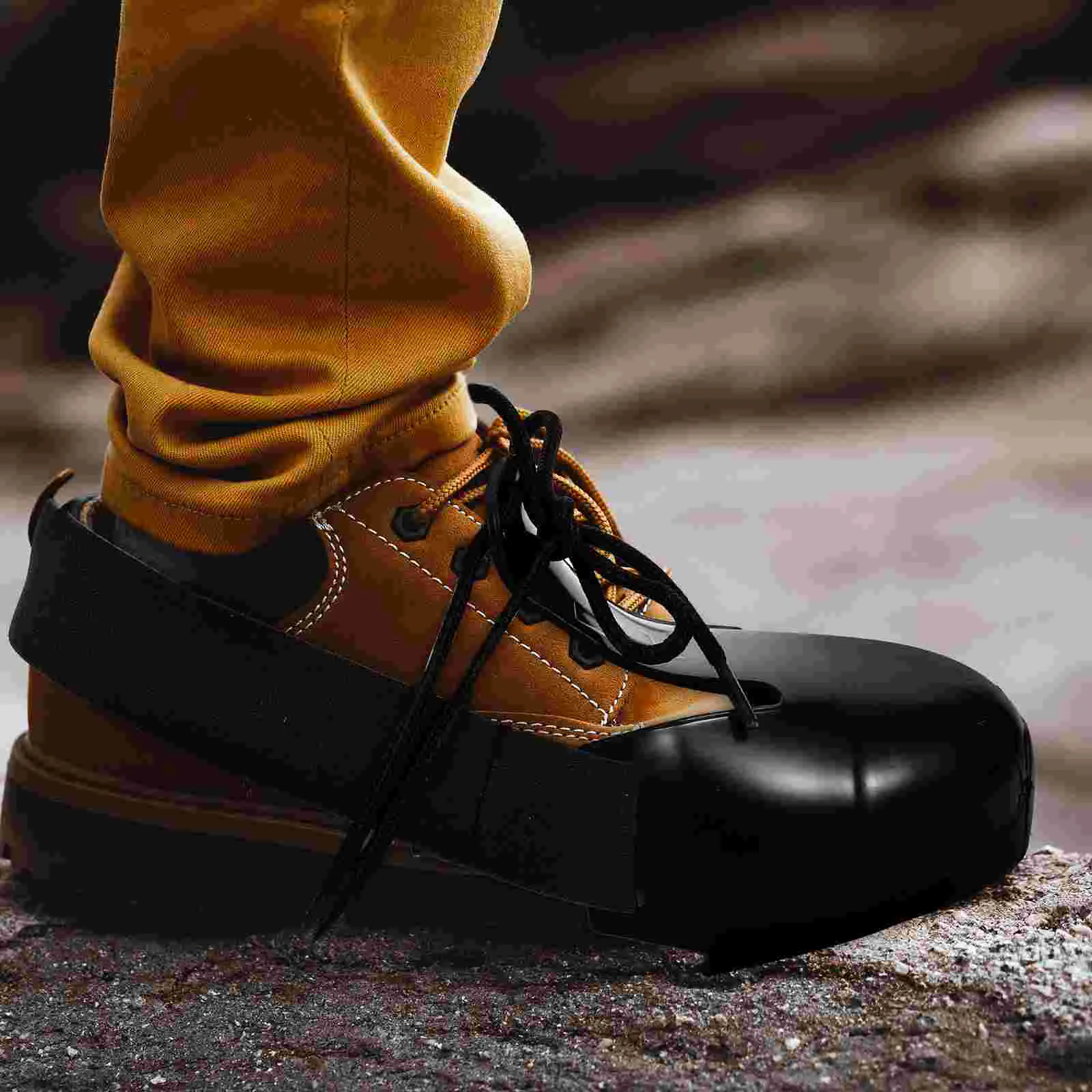 Steel Toe Guard Metatarsal Guards Foot Guard Toe Cap Safety Shoe Tough Anti-Smashing Safety Shoes Covers Size shoe covers