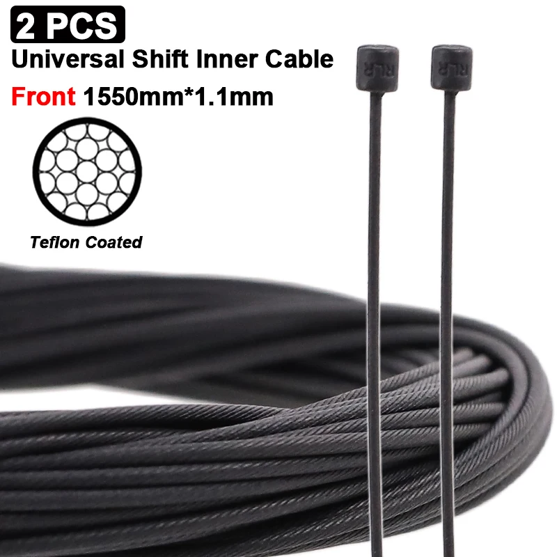 Premium Bicycle Shift & Brake Cable Set - Coated Stainless Steel for Smooth Performance