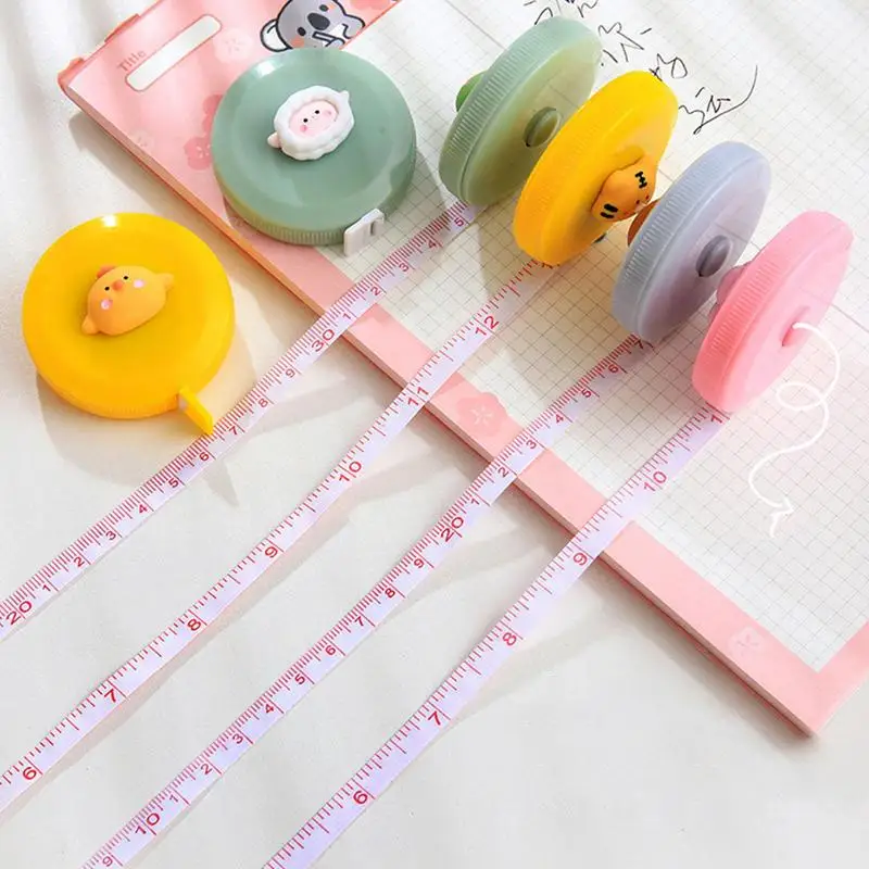 

Cartoon Measure Tape Portable Body Measurement Ruler Clothing Size Small Tape Measuring Sewing Tailor Tools Mini Measuring Tapes