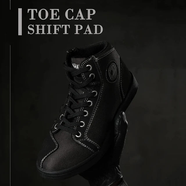 IRON JIA'S Motorschoenen heren motorlaarzen heren motorfiets antislip ademende straat casual biker-boots met zijdelingse ritssluitingen, enkelsteun en schakelkussen -41