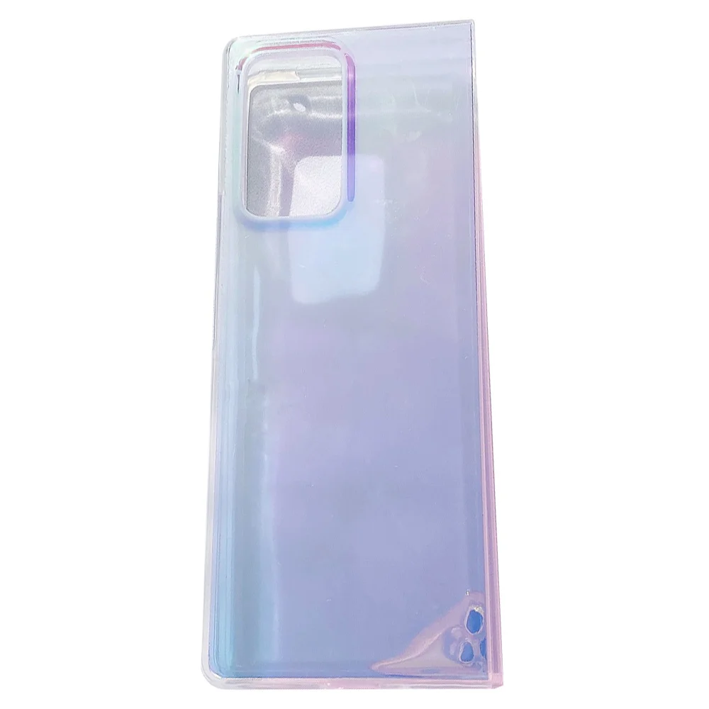 Adatto Per Samsung Galaxy Z Fold 2 Fold2 5G Cover Morbida In Silicone Viola Chiaro Tpu Adatta Per Cover Posteriore Fold2 5G