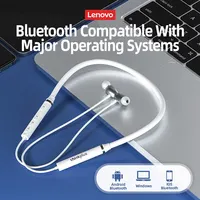 Original Lenovo HE05X Bluetooth Neckband Earphones Wireless Earbuds Magnetic Neckband Earbuds Waterproof Sport Headset with Mic 2