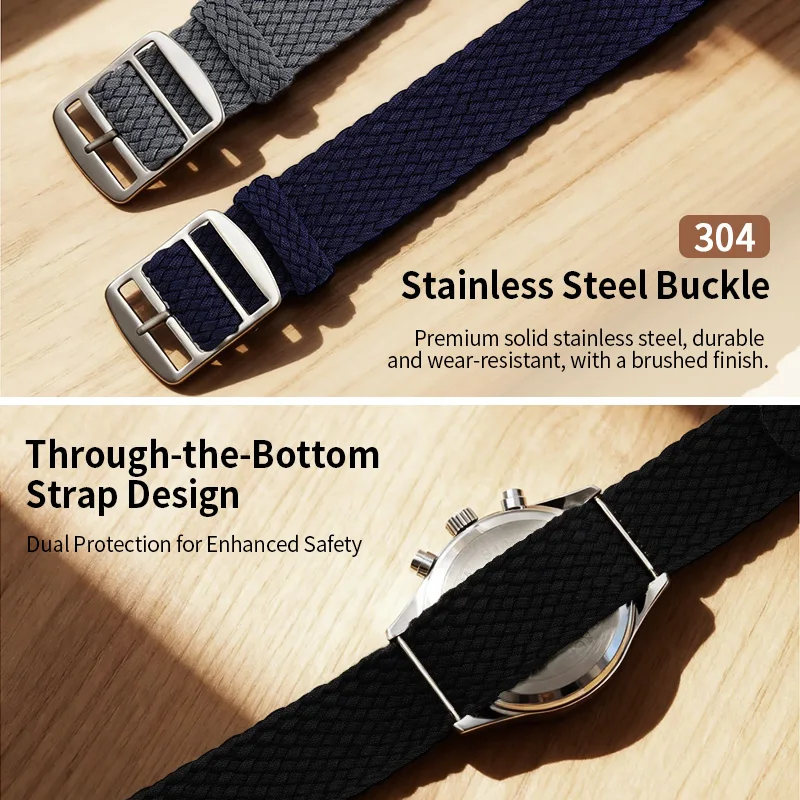 Premium Nylon Watch Strap - Universal Fit, Multiple Sizes Available