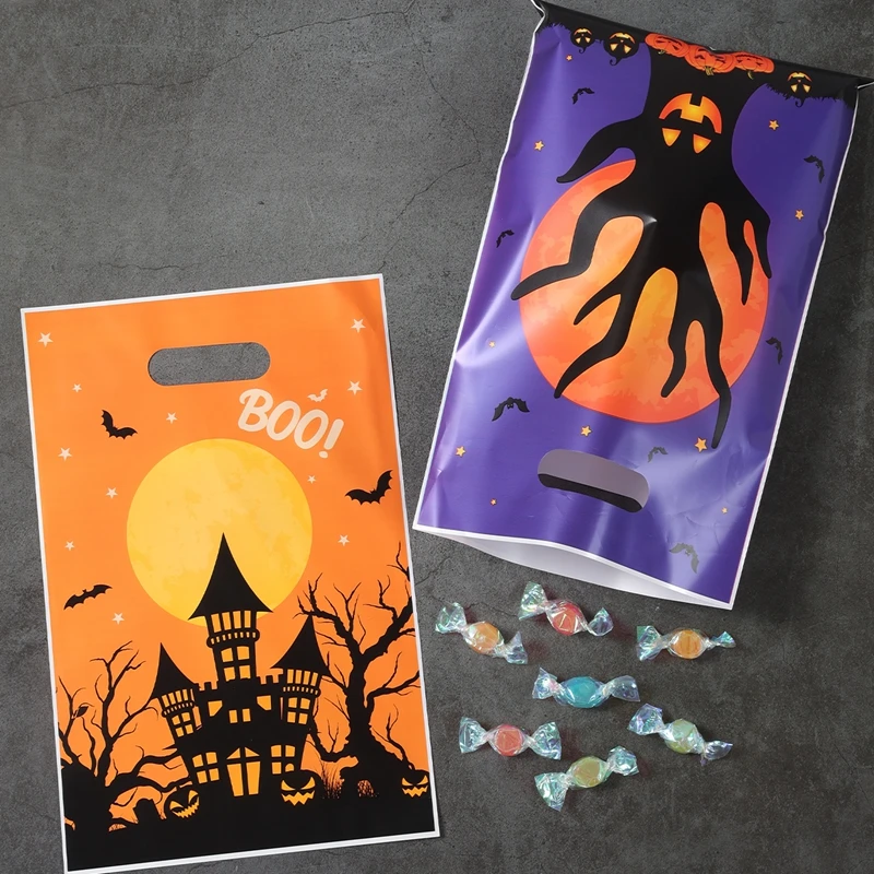10/25/50 stücke Halloween Geschenk Taschen Happy Halloween Party Süßigkeiten Cookie Taschen Dekor Kürbis Geist Verpackung Taschen HalloweenSuppliesr ﻿ – Detail 2
