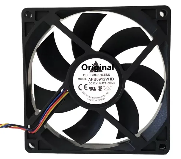 

Оригинальный 100% рабочий AFB0912VHD AFB0912HHF DC 12V 0.42A 90x90x20mm 4-проводной вентилятор охлаждения сервера