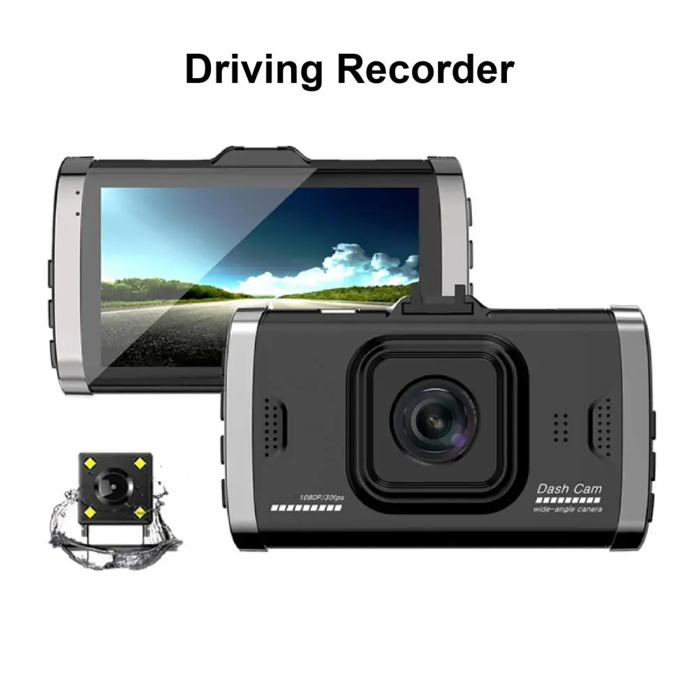 

3inch Car DVR Dash Camera HD 1080P Driving Recorder Video Night Vision Loop Recording Wide Angle Motion Detector Car Accessories
