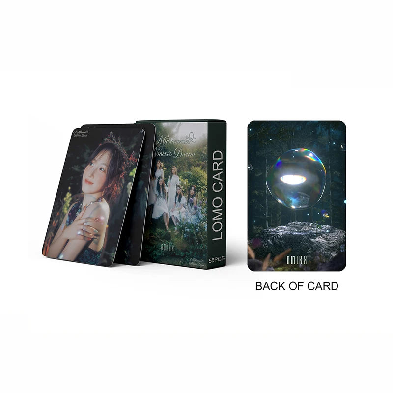 55pcs/set kpop NMIXX MIXXPEDIA:PICK Lá Reklám Kanca photocards Album lomo kártyák NMIXX foto kártyák Liliom HAEWON kpop lányok Legyező Adomány