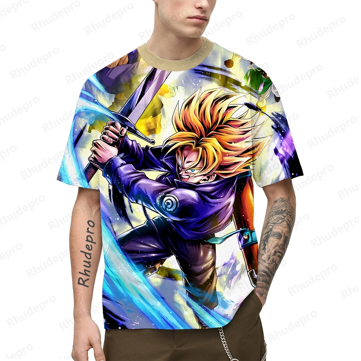 Japan Anime Z Cosplay Goku 3D Printed Men's T-shirt Children's Street Leisure Sports Top Unisex
