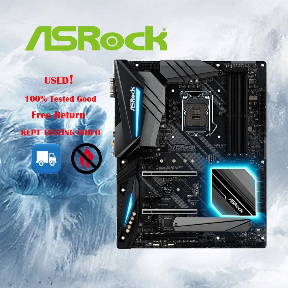 ASRock Z390 Extreme4 Original  Desktop 1151 Motherboard Z390 Socket LGA1151 DDR4 SATA3 USB3.0 M.2