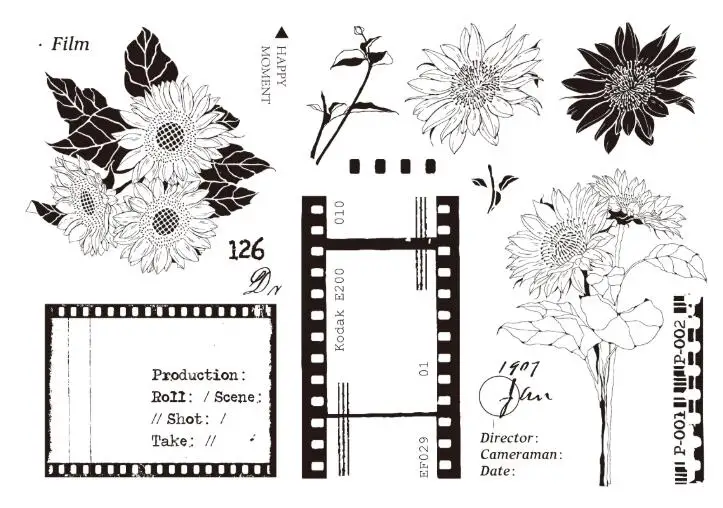 New Butterfly Flower Clear Stamp Cutting Die Transparent Seal For DIY Scrapbooking/Card Making A6000