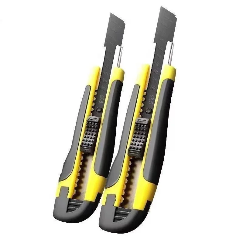 Cutter  Blade Utility Knife Plastic Handle Coated Blade Cutter Safety Box Opener Tool Office Home Cutting Tools - 5