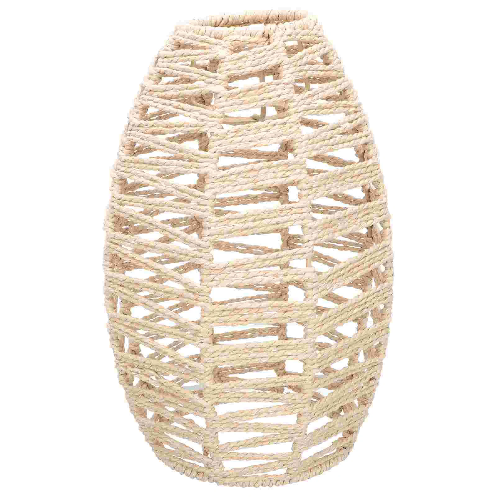 

Lamp Light Lampshade Shade Pendant Rattan Cover Hanging Woven Wicker Rope Home Bar Hotel Style Lights Fixture Shades