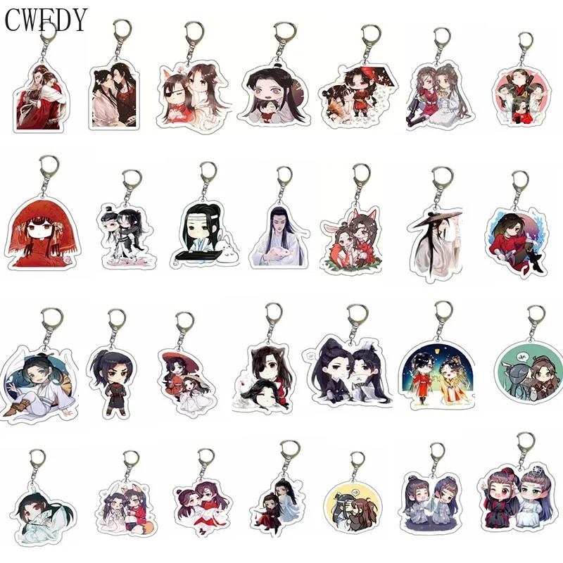 

Anime Heaven Blessing Keychain Tian Guan Ci Fu Two-Side Acrylic Figure Key Chain Pendant Trinket Jewelry For Fans New Year Gifts
