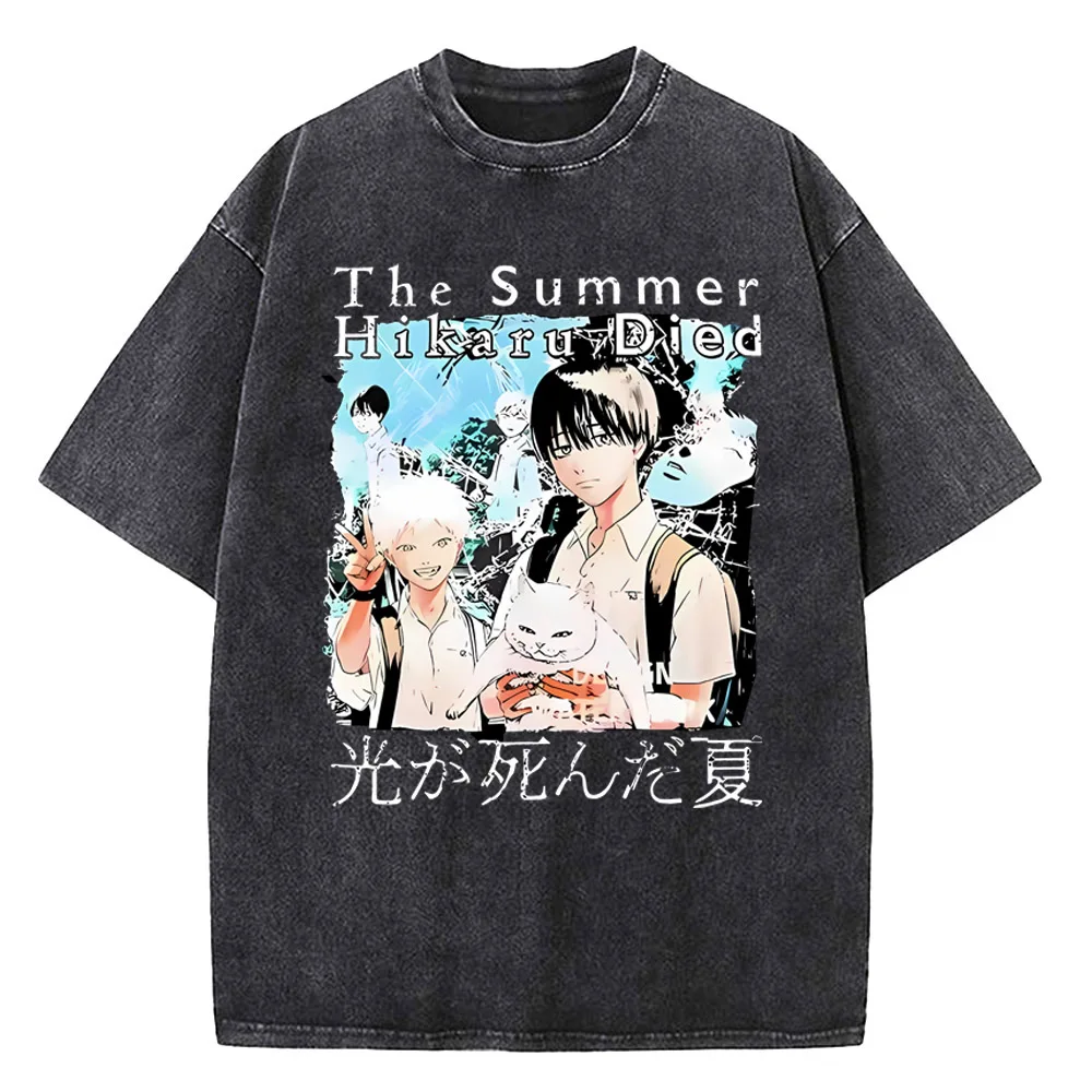 Summer Hikaru Died Graphic Cotton Tee - Trendy Streetwear Design