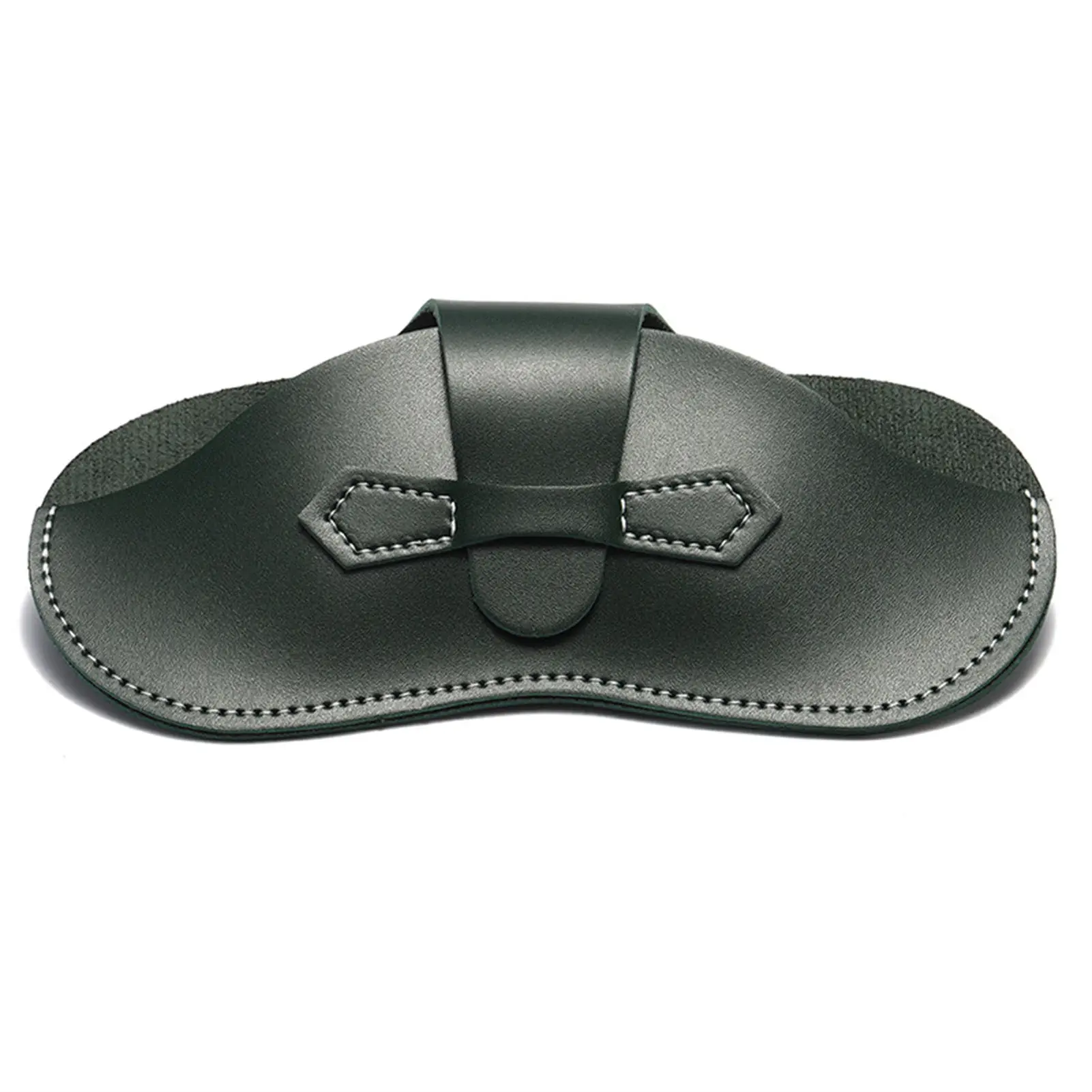 

Leather Glasses Case Holder Sunglasses Storage Pouch Snap Easy Lock Eyewear Holder for Men Women Daily Commute Travel