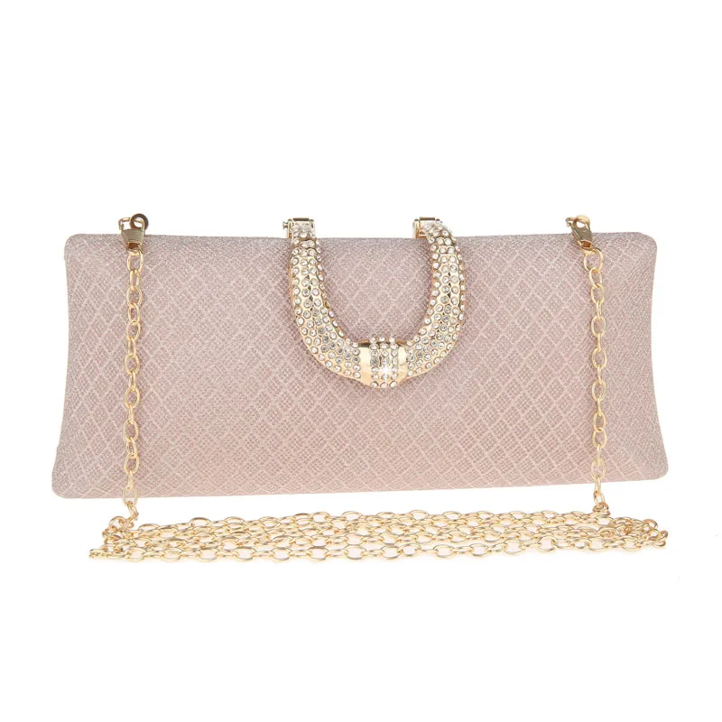 YYW Fashion Women Gold Evening Bag Party Banquet Glitter Bag For Ladies Wedding Clutches Handbag Shoulder Bag Chain Bolsas Mujer