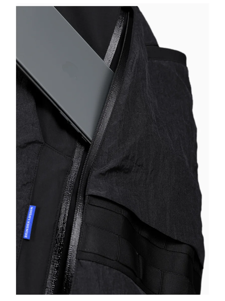 Reindee Lusion 21aw double shape zipper waterproof pants side molle waist adjustment stitching materials techwear gorpcore