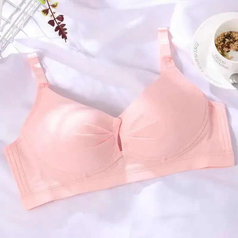 Nursing Bra Underwear for Pregnant Women Without Steel Rings Gathering Bra for Postpartum Breastfeeding  Maternity Bra 2