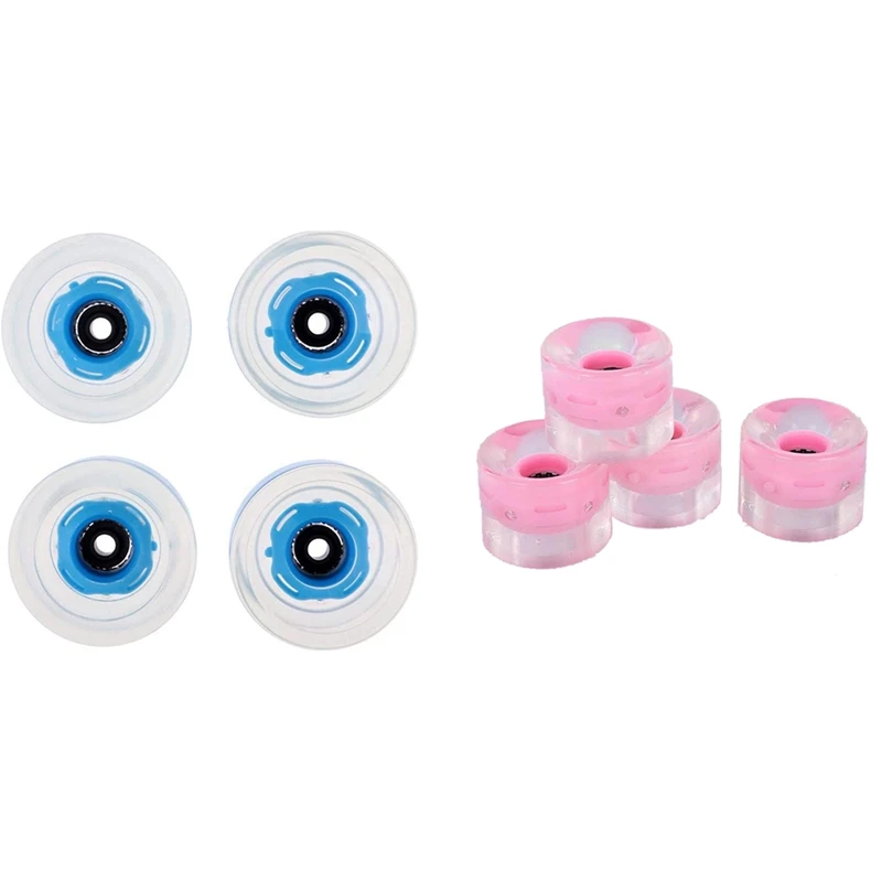

4 шт., колеса для скейтборда с подшипниками, искусство при ночной носке, 78A, 60 мм x 45 мм, светящиеся в темноте колеса