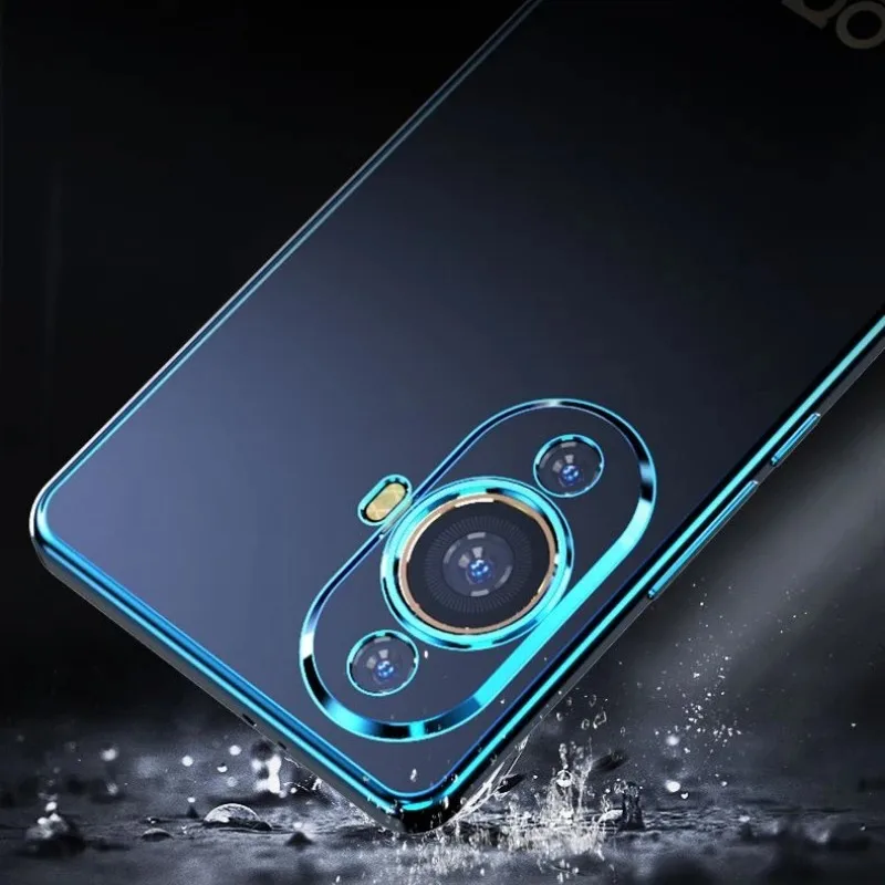 Luxury Electroplating Transparent TPU Soft Case - Shockproof Bumper Cover