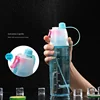 600ML Sports Water Bottle Drinking Spray Fog Water Bottle Male and Female Plastic Water Bottle for Cycling Hiking Outdoor Gym 3