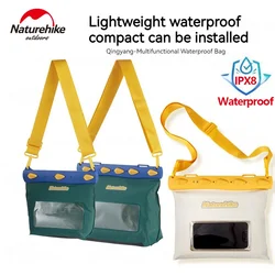Naturehike IPX8 Waterproof Swimming Bag Transparent Crossbody Shoulder Bag 2.6L 5.6L Sealed Clear Rainproof Leakproof