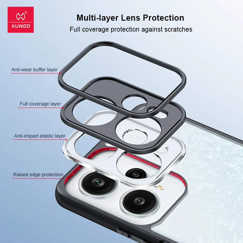 Xundd Magnetic Holder Case For Xiaomi 14 Pro 14 Case Airbags Shockproof Shell with Foldable Holder Back Transparent Phone Cover