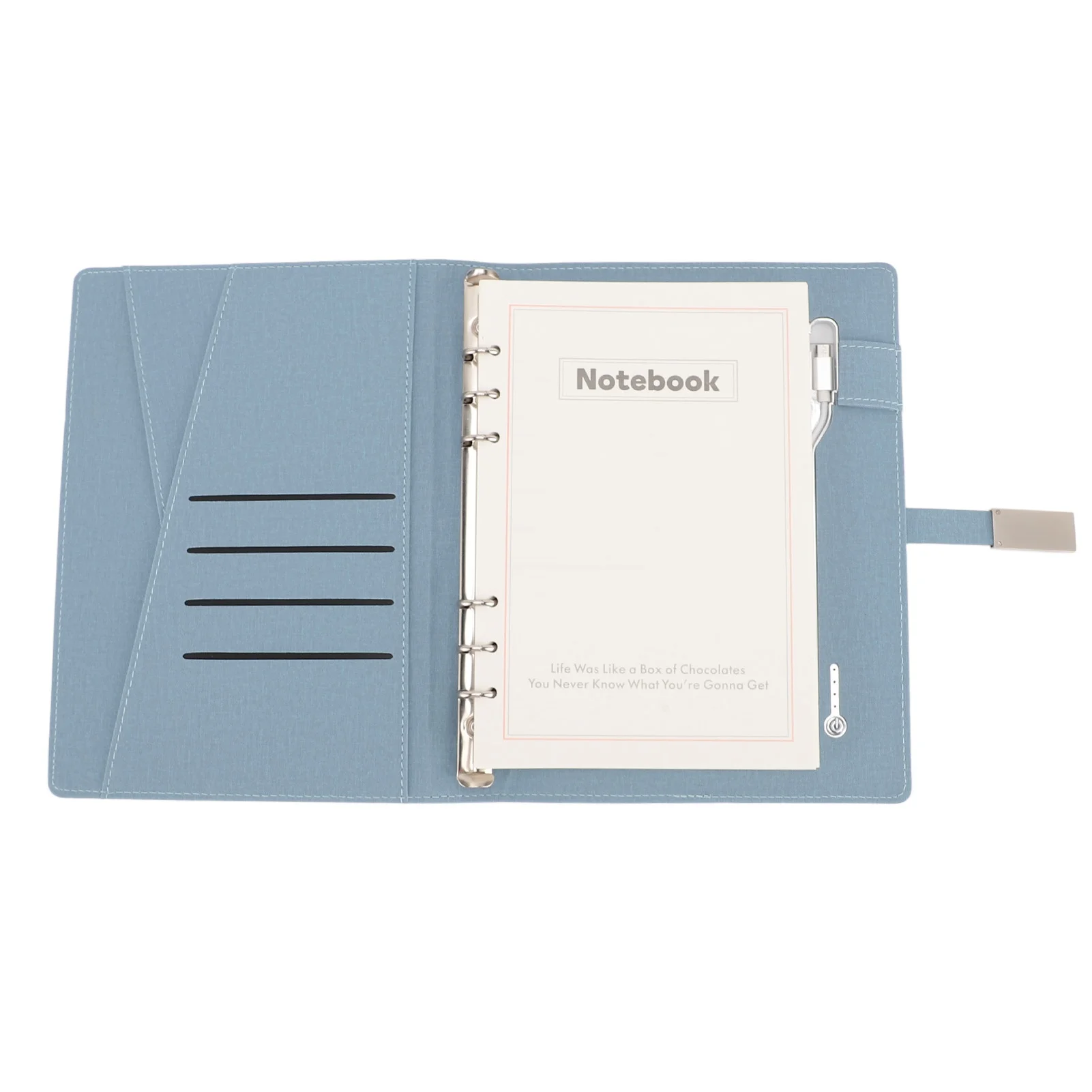 무선 충전 스마트 노트북 160페이지 8000mAh USB 플래시 드라이브 비즈니스 미팅 일상 학습 A5 사이즈