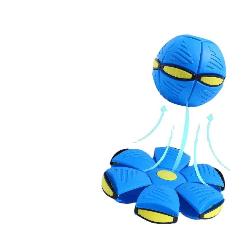 Outdoor Parent-child Game Flying Saucer Morphing Ball Stepping Ball Light Bouncing Ball Elastic Flying Saucer Children\'s Toys