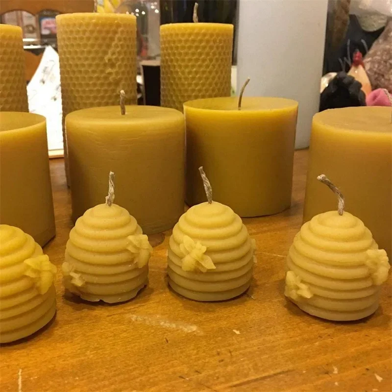 DIY Honeycomb Silicone Candle Mold 3D Beehive Scented Candle Soap Molds Plaster Resin Baking Mould Home Decor Candle Making