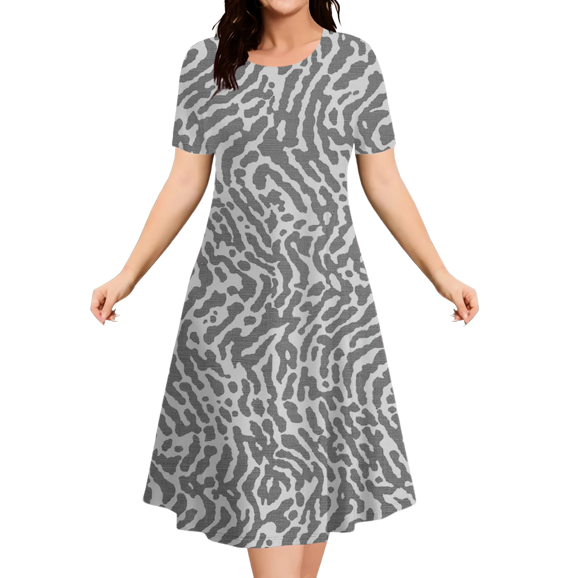 2026 New Floral Graphic Print Women’s Dresses Elegant Ladies Summer Dress Casual Retro Plus Size Female Fashion Loose Dress 9XL