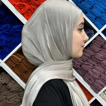 Soft Silk Style Scarf  Khimar Headscarf Muslim Women's Chiffon Headscarf Islamic Hijabs Hijabs scarf hijab jersey  حجاب