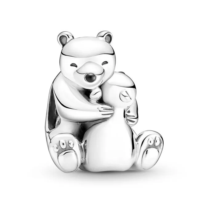

Original Adorable Hugging Polar Bears Beads Charm Fit Pandora Women 925 Sterling Silver Bracelet Bangle Jewelry