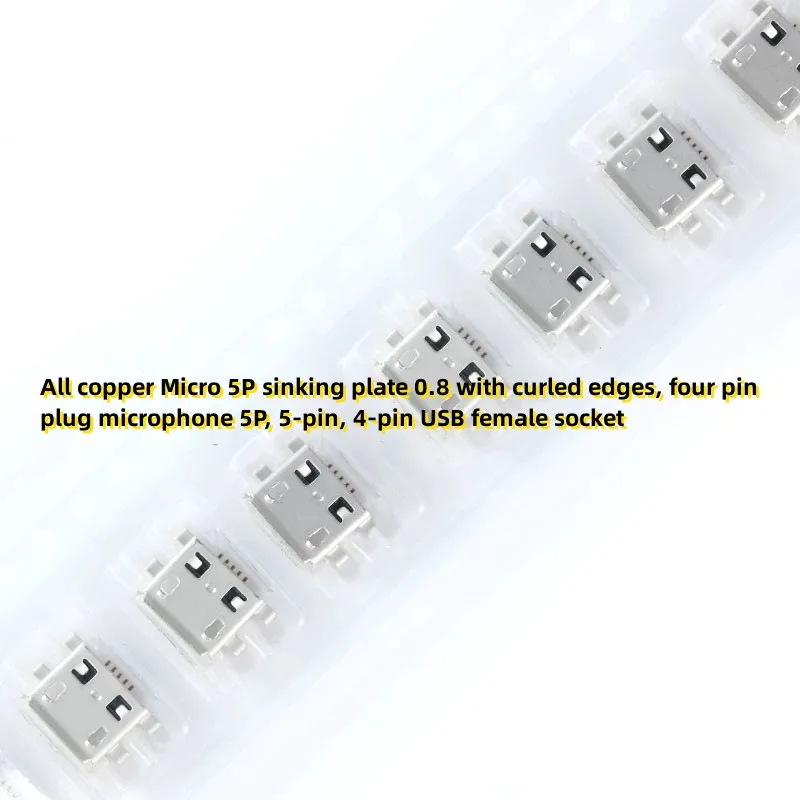 

10PCS HDMI Mother A Type 19PIN Vertical SMT HD Display Transmission Interface Socket - Nickel Plated