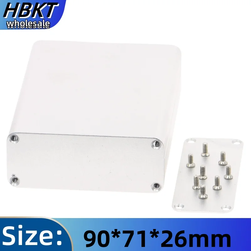 

1pc Aluminum Enclosure Case Silver DIY Electronic Project PCB Instrument Box 90x71x26mm PCB Instrument Metal Box