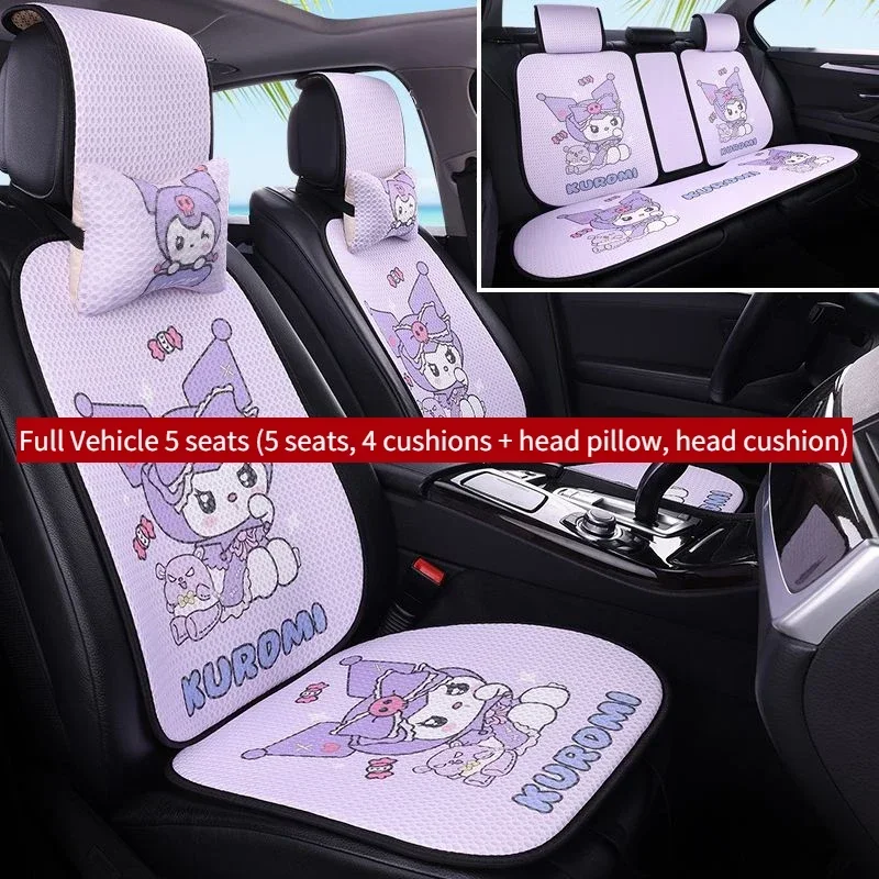 サンリオ ハローキティ カーシートカバー クッション 四季対応 ユニバーサル レディース かわいい 夏スタイル 【公式通販】 HELLO KITTY シートカバー 2枚セット