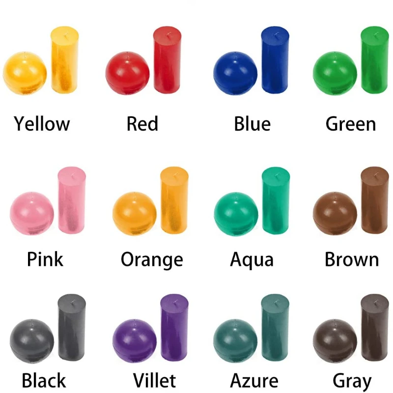 Vibrant Wax Candle Dye Chips – 34-Color Set
