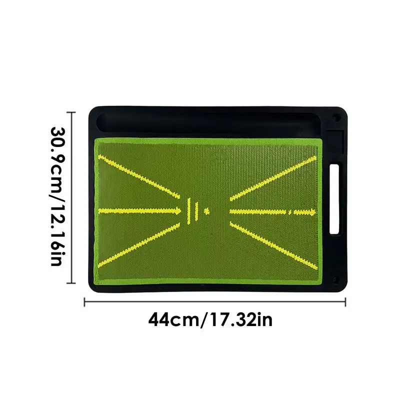 Path Feedback Golf Mat Golf Precision Swing Mat Heavy Duty Outdoors Equipment With No-Slip Base For Rough Fairway Divot
